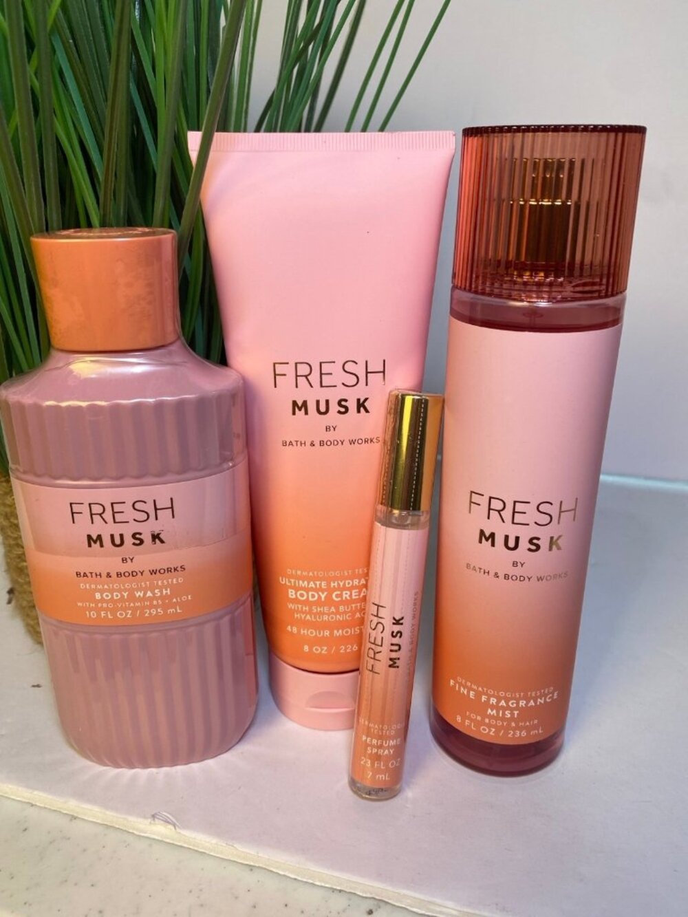 “Fresh Musk” Bath & Body Works New 4-Pc Body Care Set